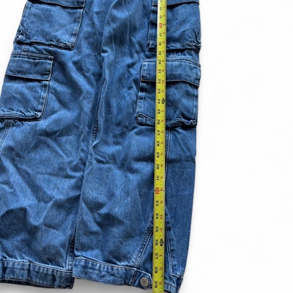 Denim Forum The ’90s Millie Hi-Rise Cargo Jeans Size 24 Aritzia Wide Leg - Picture 5 of 8